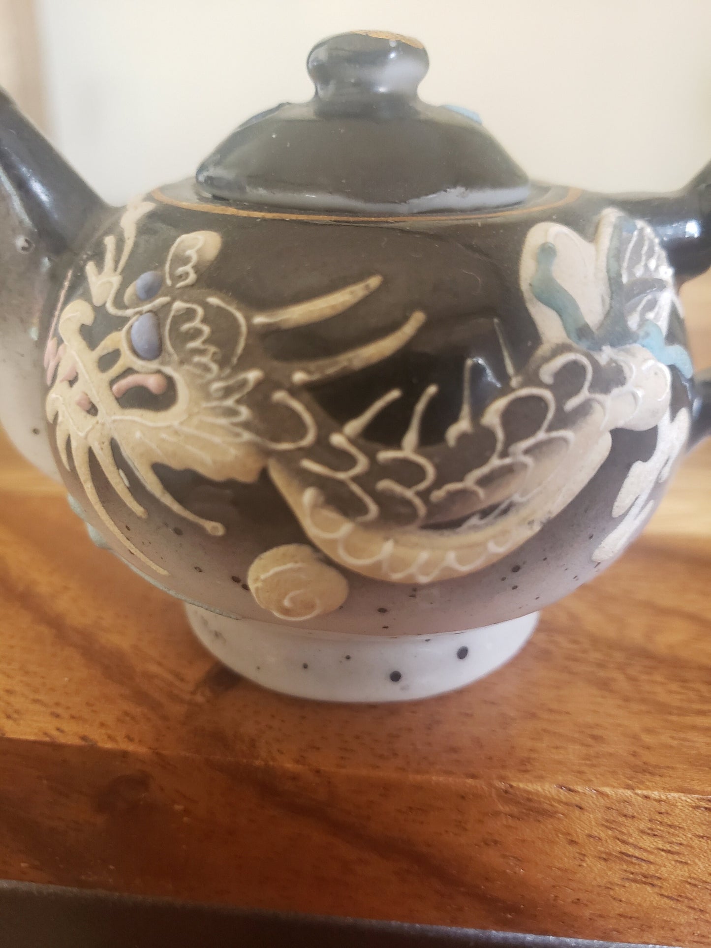 Cute Little Hand Painted Dragonware Teapot