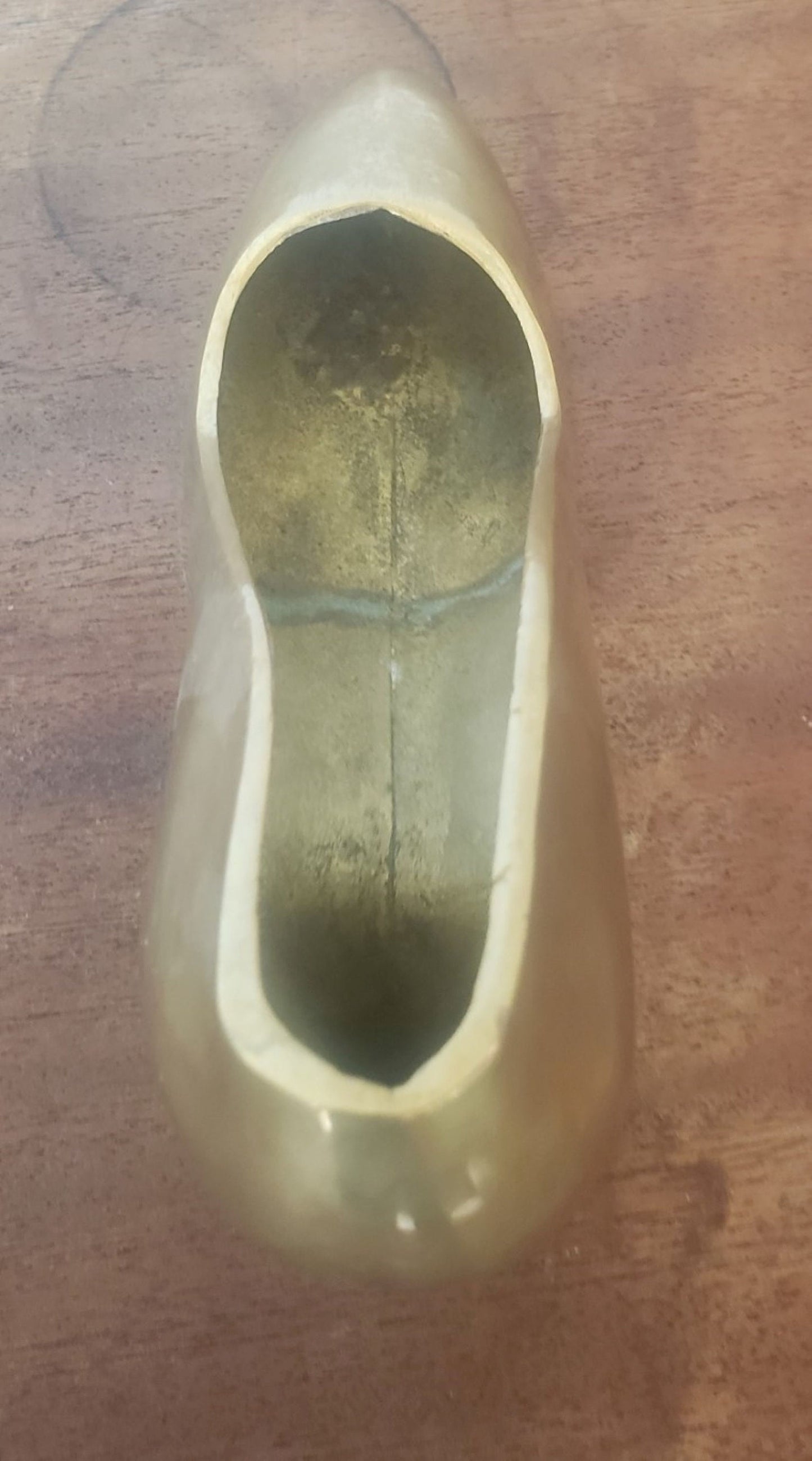 Vintage Brass Shoe Figurine - Unique High Heel Design