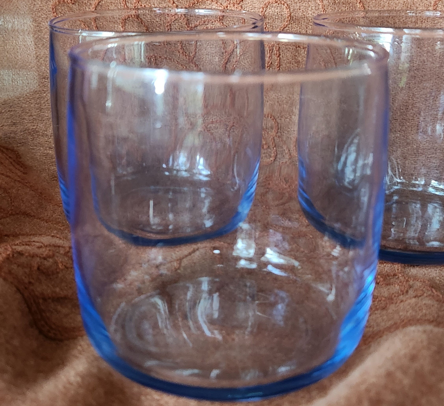 Vintage Anchor Hocking Misty Blue Glassware - Set of 4
