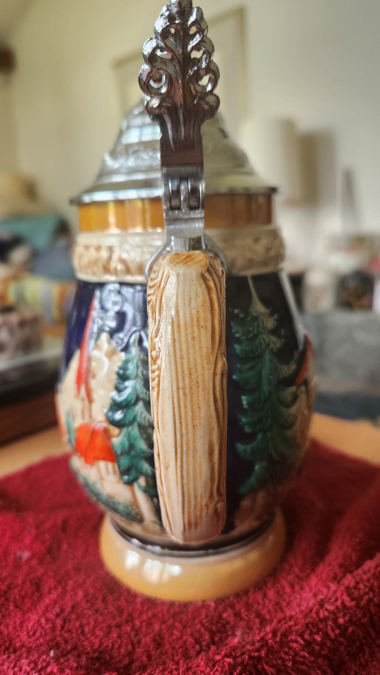 Vintage Reinhold Merkelbach German Beer Stein Tyrolean Dancers