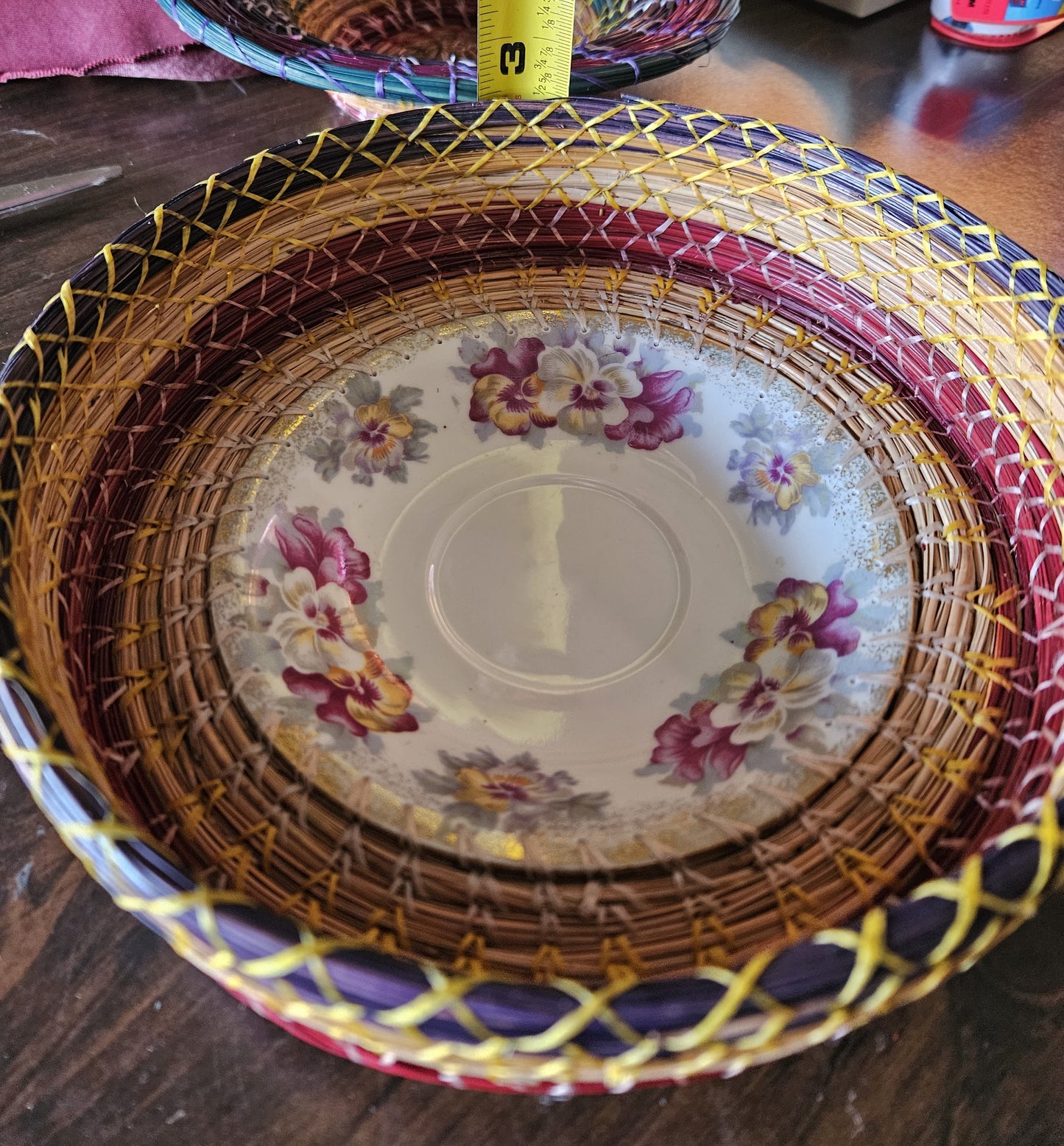 Exquisite Handcrafted Pine Needle Basket