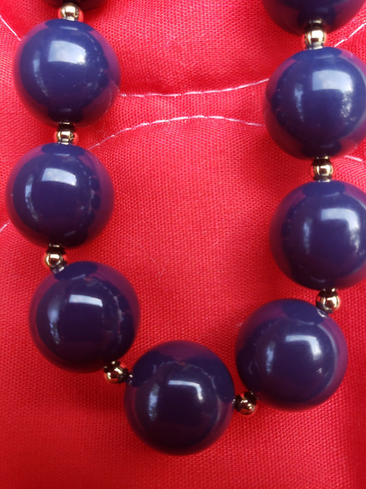 Vintage Mode Art Earrings and Monet Beaded Necklace