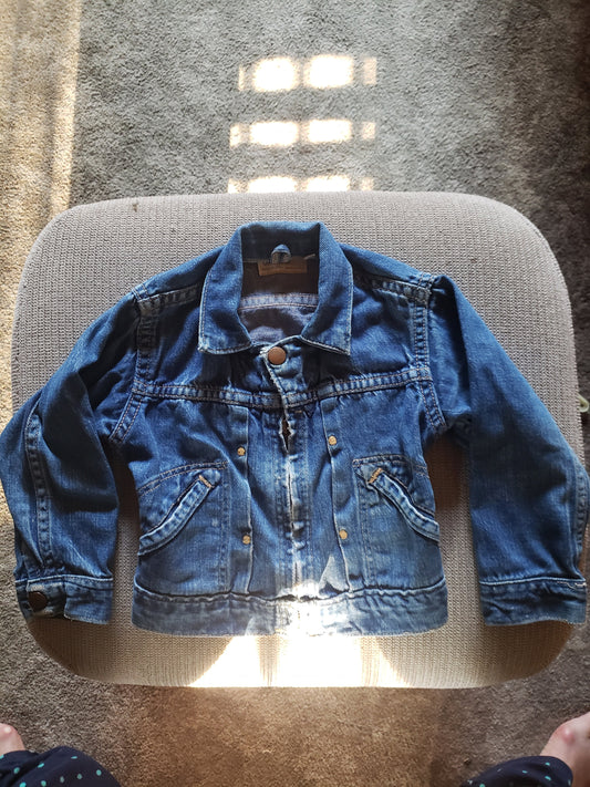 Vintage Wrangler Blue Bell Denim Jacket 4T Kids