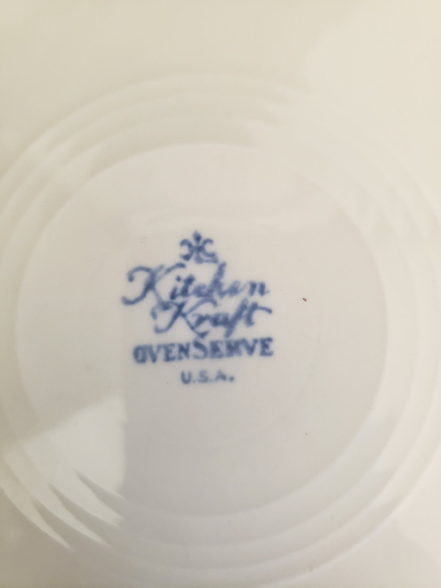 1930's Homer Laughlin USA Kitchen Kraft Oven Serve Cake Plate and Server