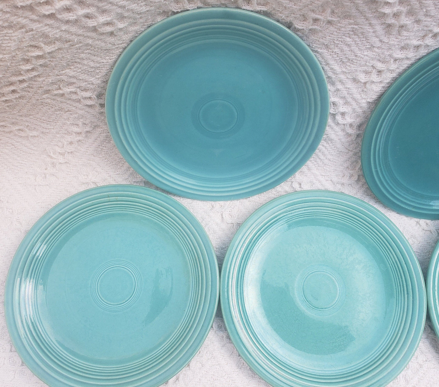 Set of Vintage Fiesta Pottery Salad Plates
