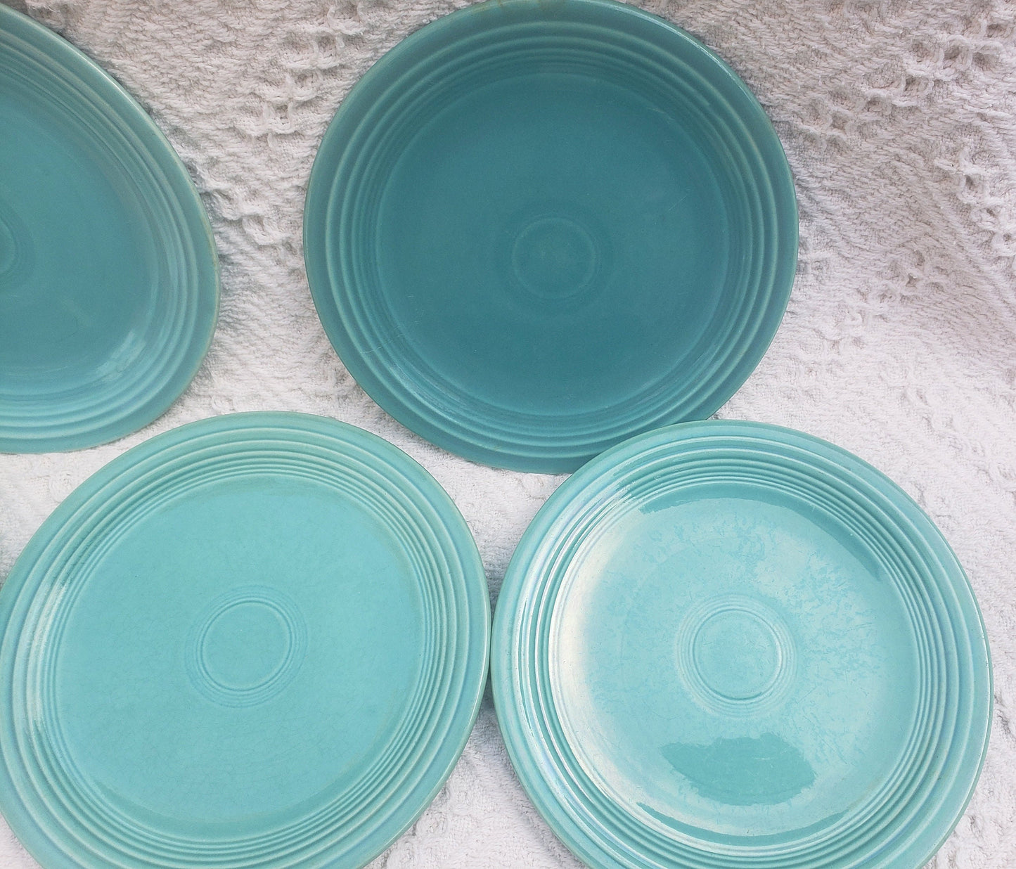 Set of Vintage Fiesta Pottery Salad Plates