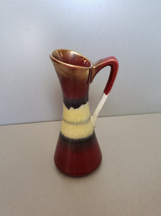 Vintage Bay Keramik Drip Glaze Jug Ewer  West Germany 295-17