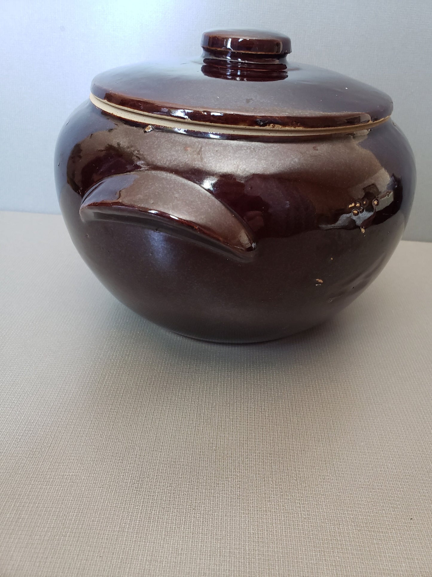 Mid Century Vintage Bean Pot