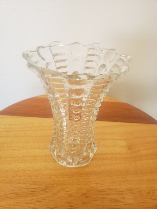 Vintage Ball & Rib Vase