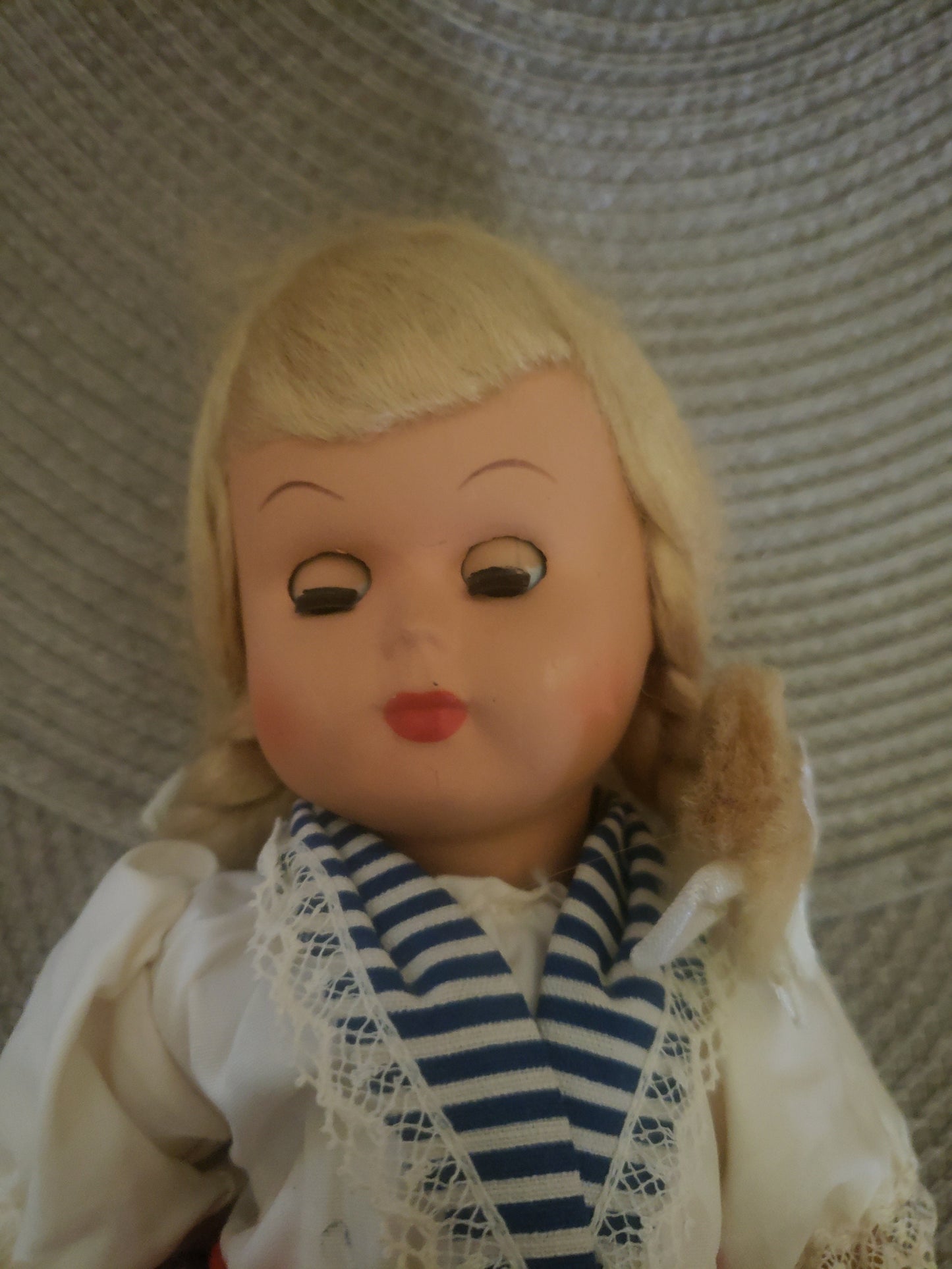 Vintage Dutch/Holland Celluloid Doll with Wooden Clogs