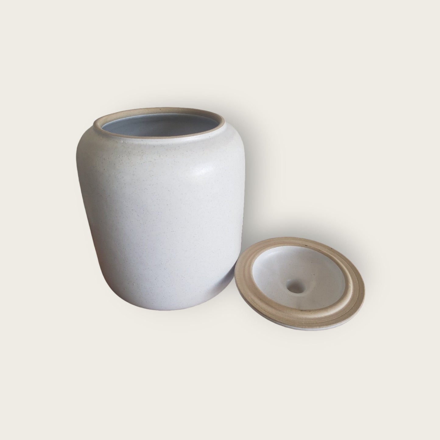 Vintage Stoneware Cookie Jar - Two Partridges in a Pear Tree