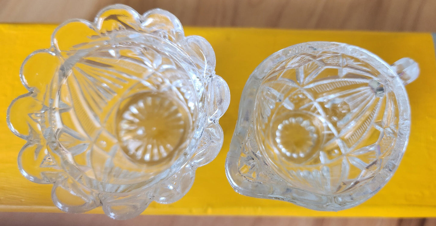 Antique Child/Toy Sized Creamer and Sugar Bowl Set ca 1908